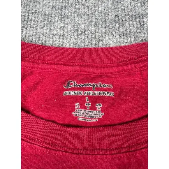 Champion South Carolina Gamecocks Track‎ & Field Shirt Men’s Large Red Tee - Picture 2 of 11